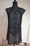 Robe noire avec motifs Taille 38