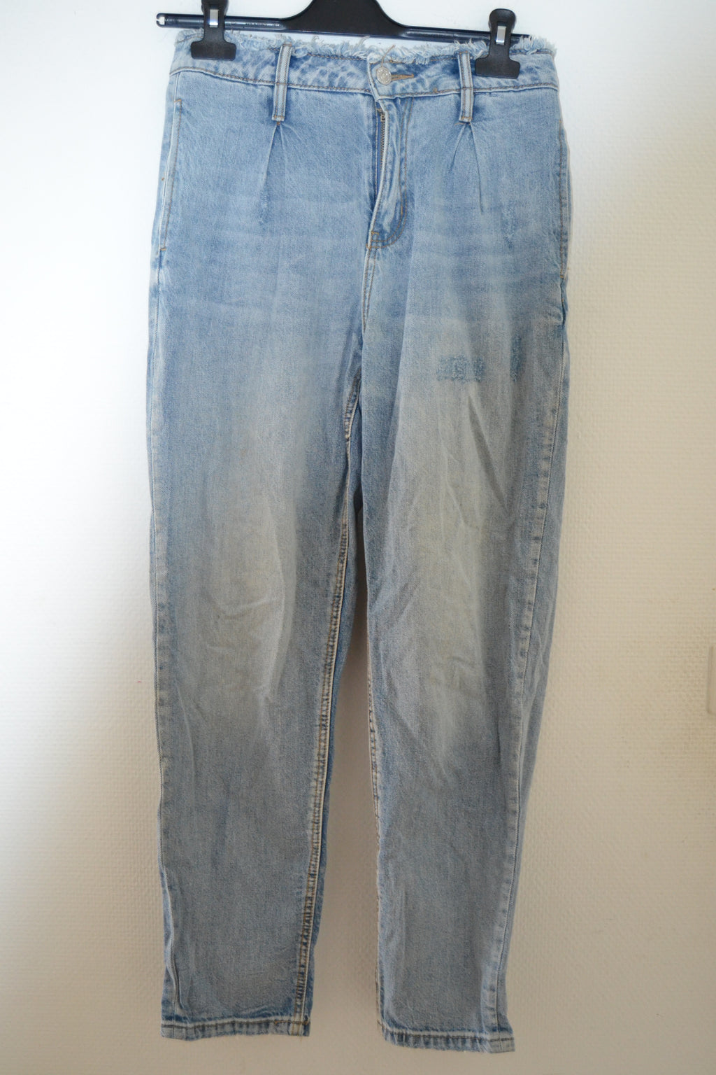Jean mom bleu clair effet usé Pimkie – Taille 38 (M)