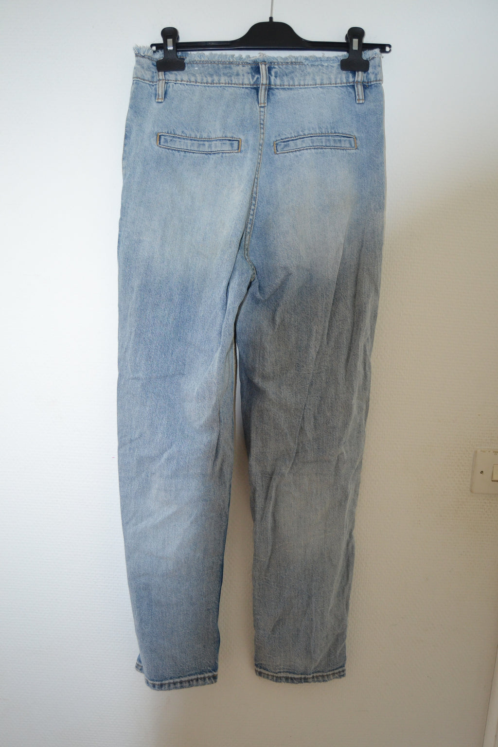 Jean mom bleu clair effet usé Pimkie – Taille 38 (M)