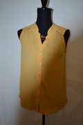 Chemisier sans manches jaune moutarde Grain de Malice – Taille 38