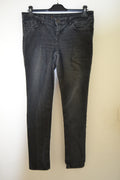 Jean slim noir délavé / gris foncé Kiabi – Taille 40