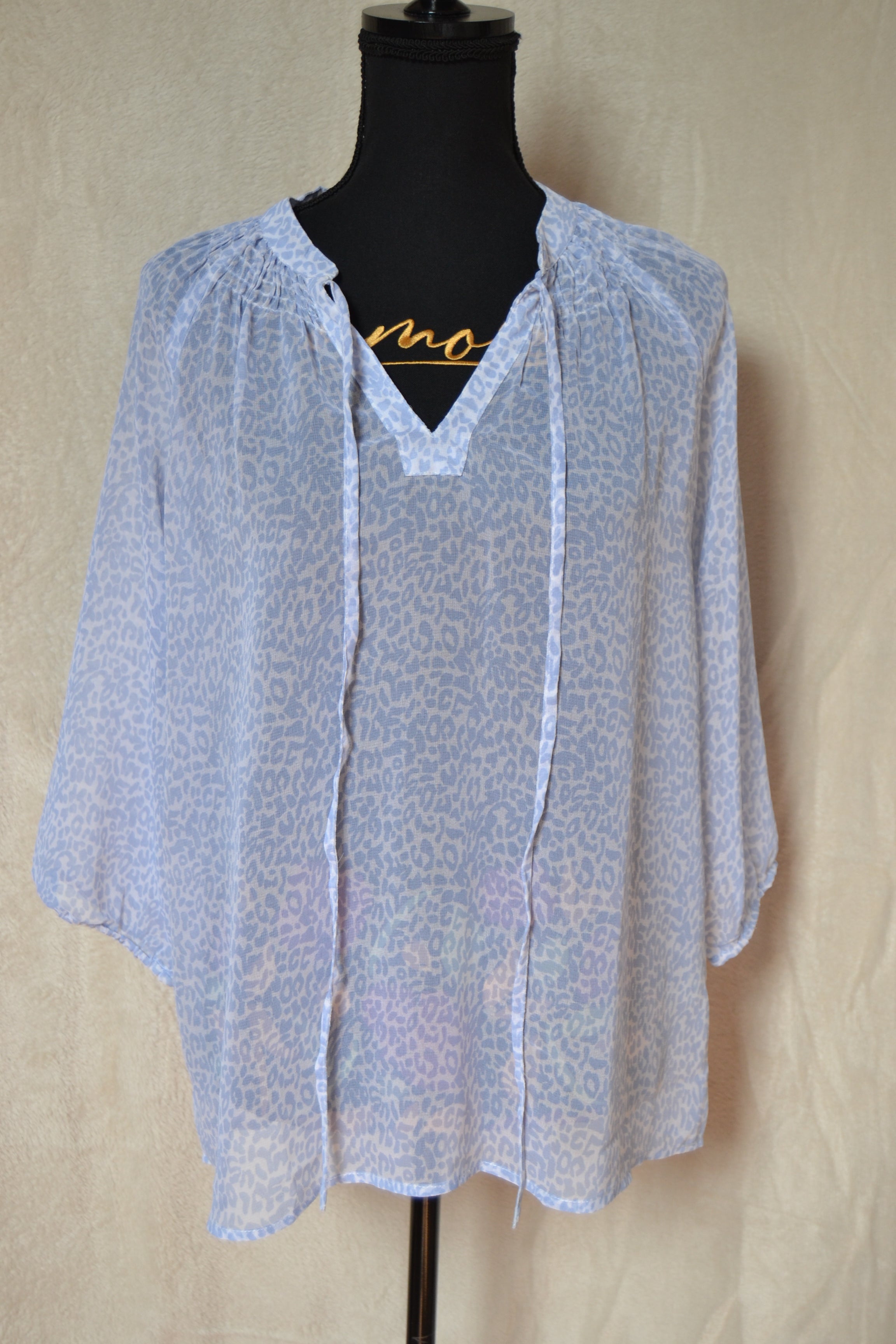 Blouse Femme Bleue Transparente Blancheporte – Taille 46