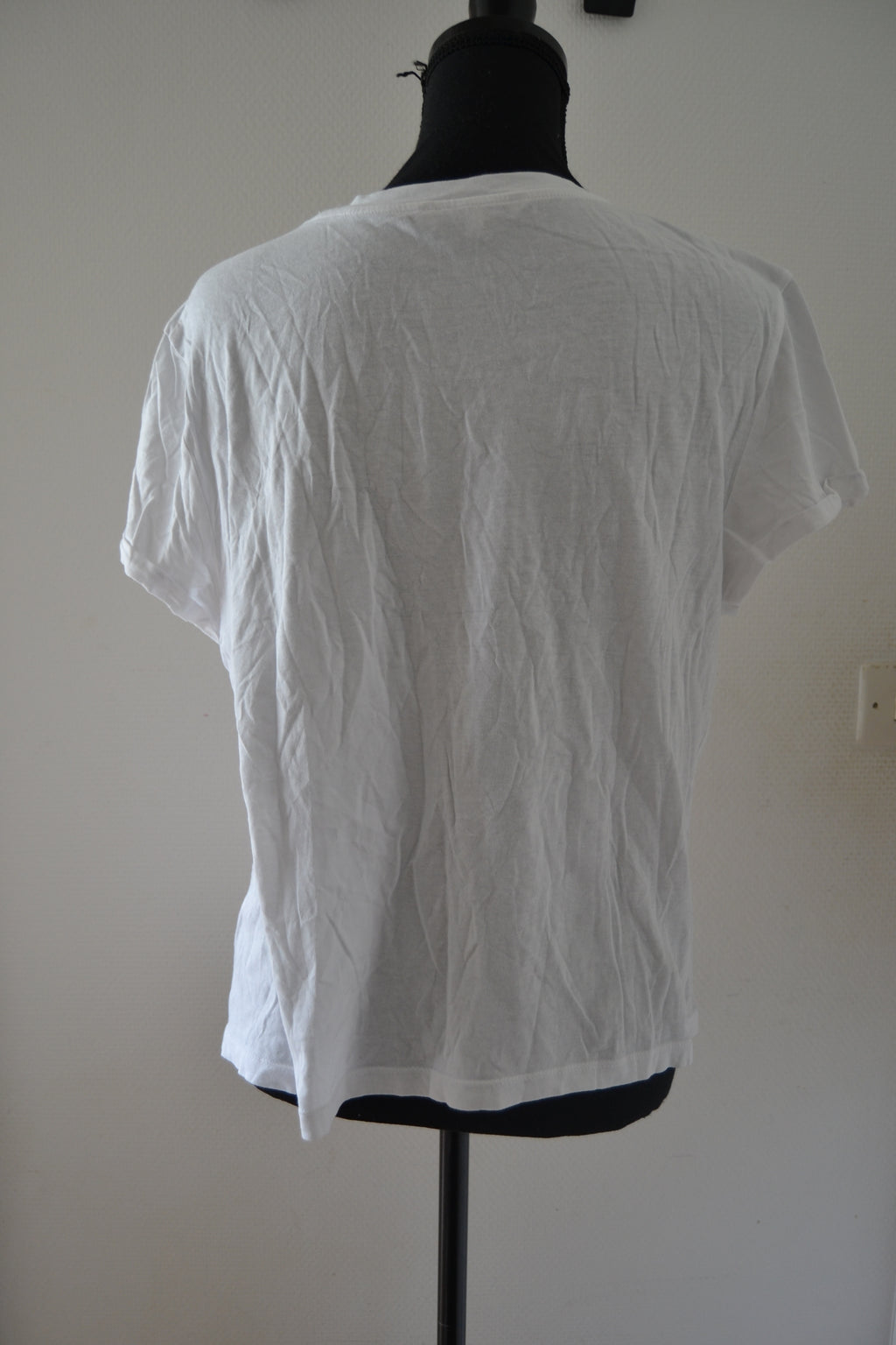 T-shirt Blanc Graphique Papillons – Clockhouse (Taille XL)