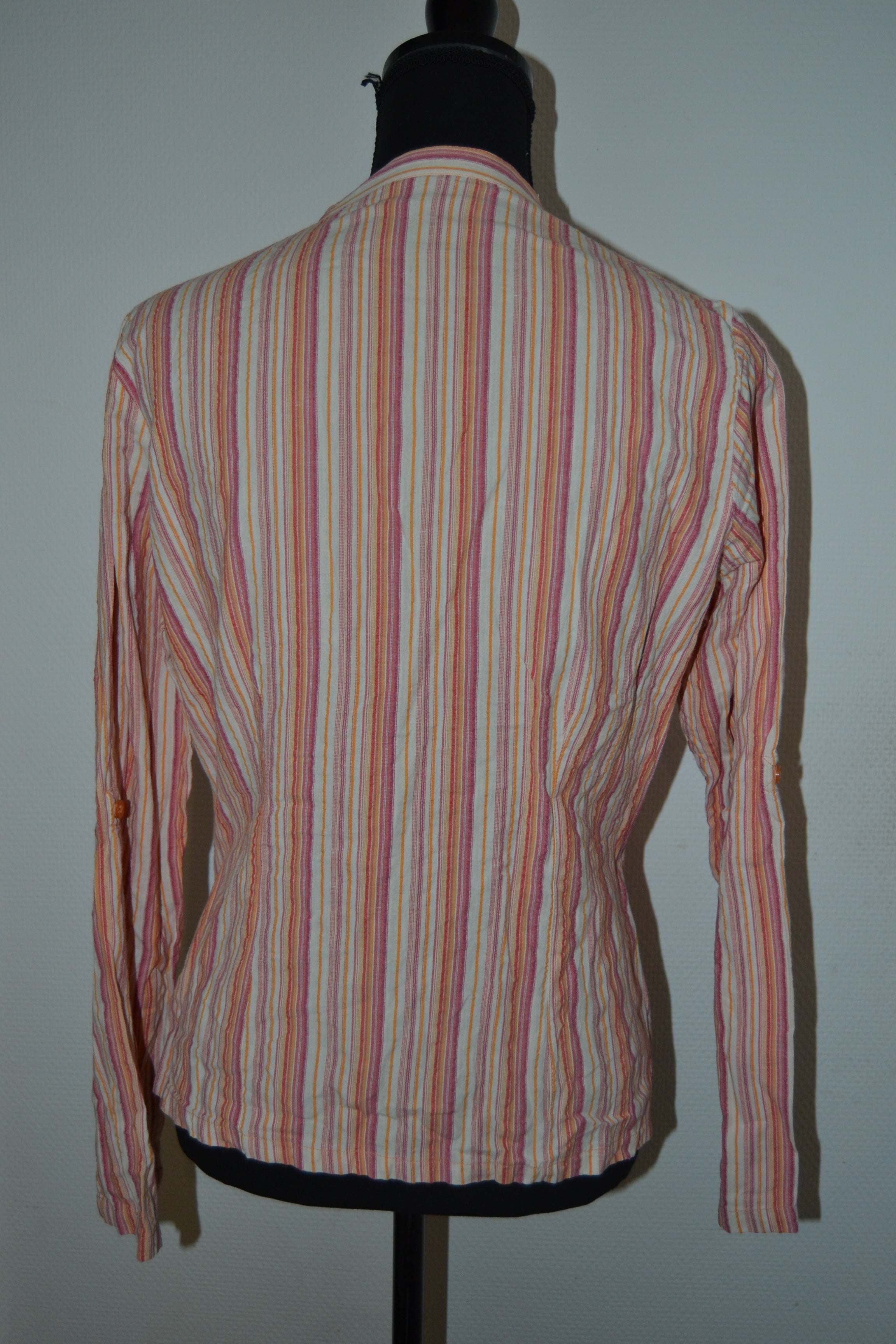 Chemise légère à rayures colorées Kiabi – Taille 40