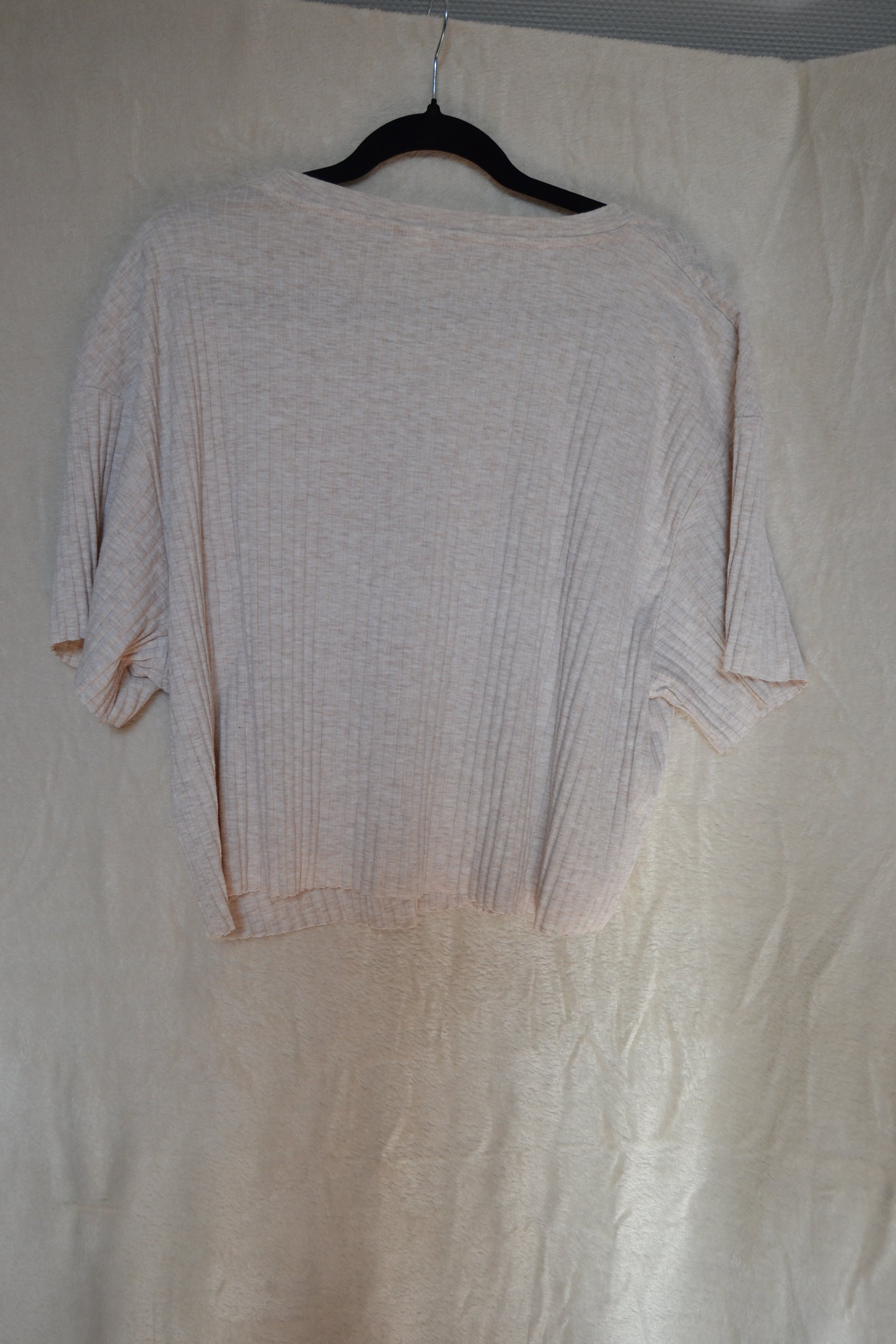 Pull Crop Top Crème H&M — Taille XL