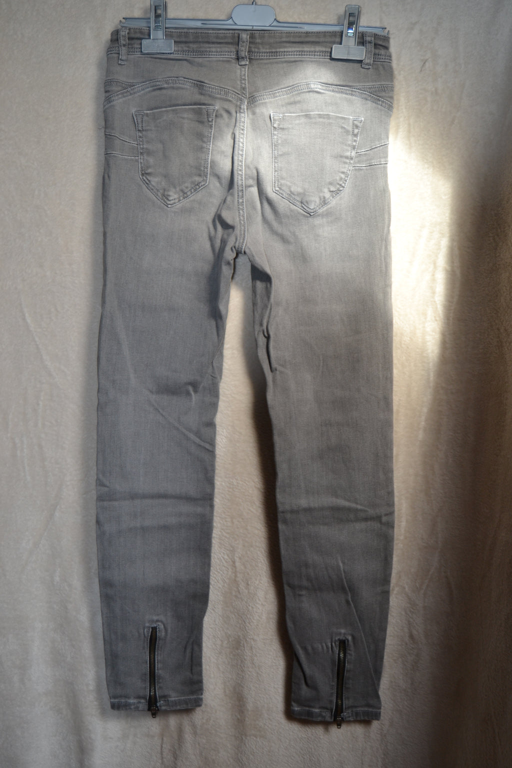 Jean Skinny Gris Femme Taille 40 - Kiabi