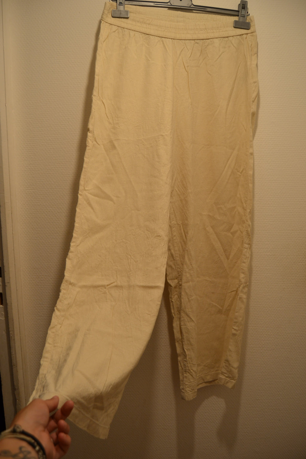 Pantalon fluide léger en lin et viscose Esmara – Taille 40