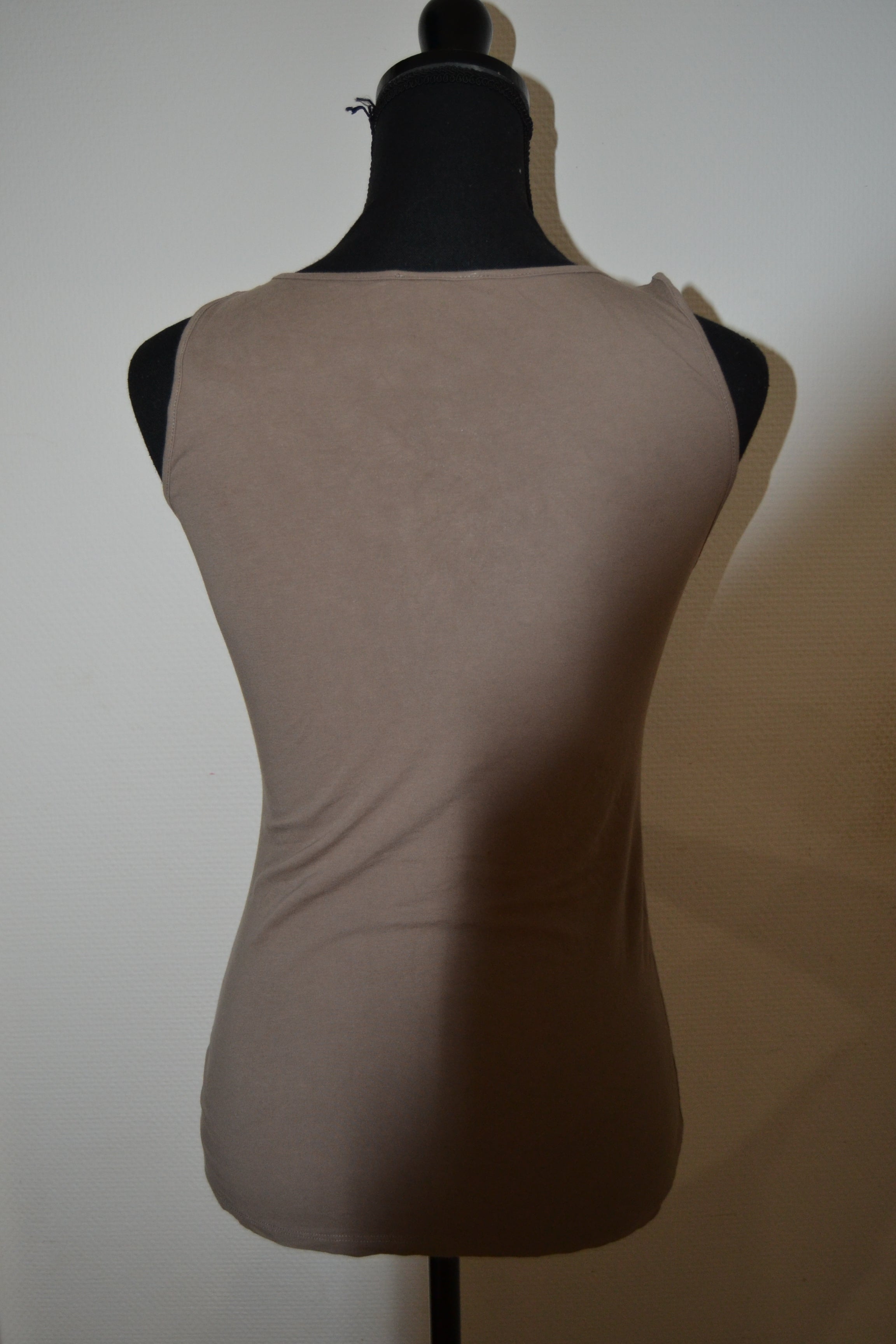 Débardeur taupe Promod avec fronces – Taille S / M