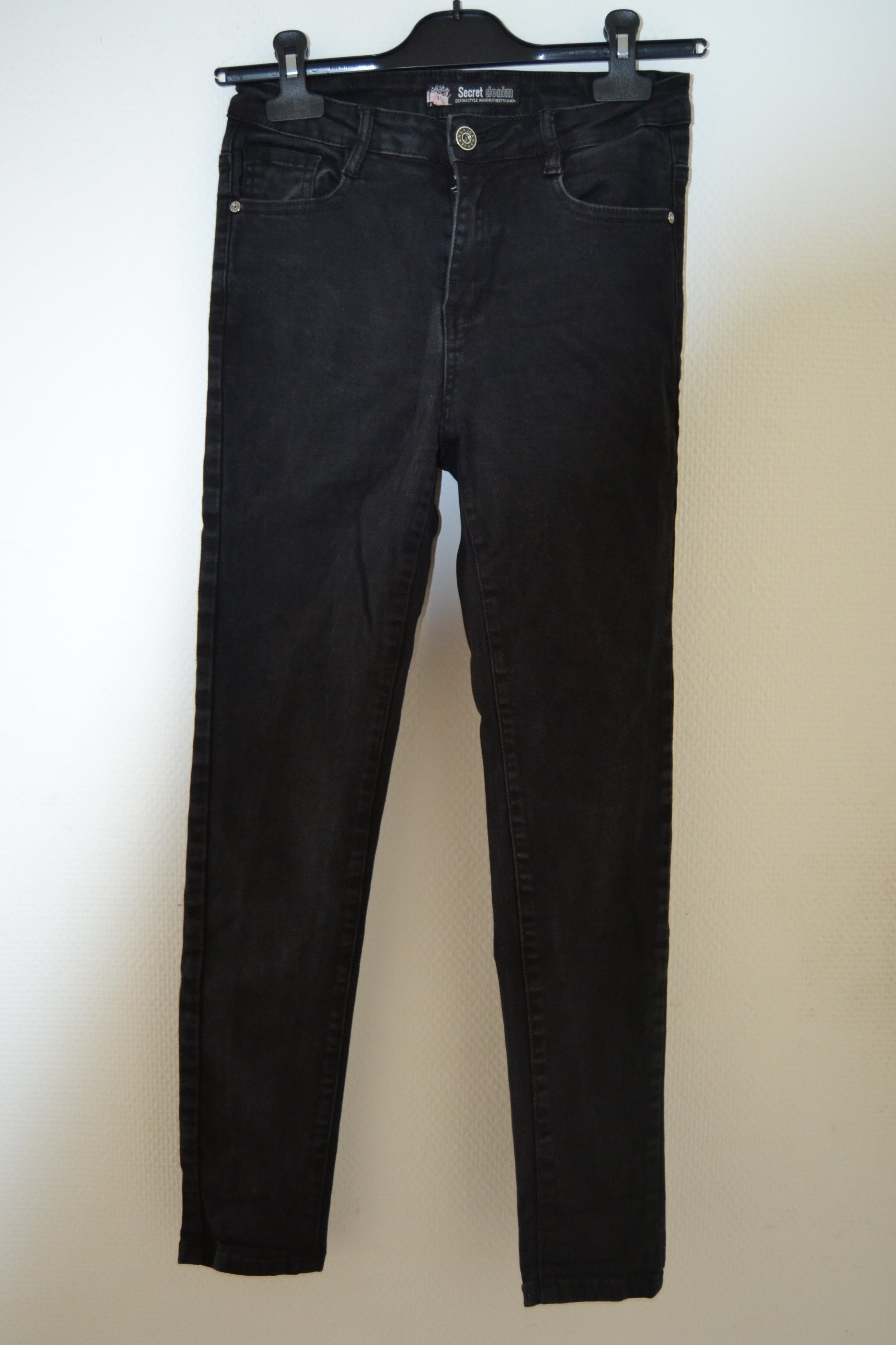 Jean slim noir Secret Denim – Taille 38 (M)