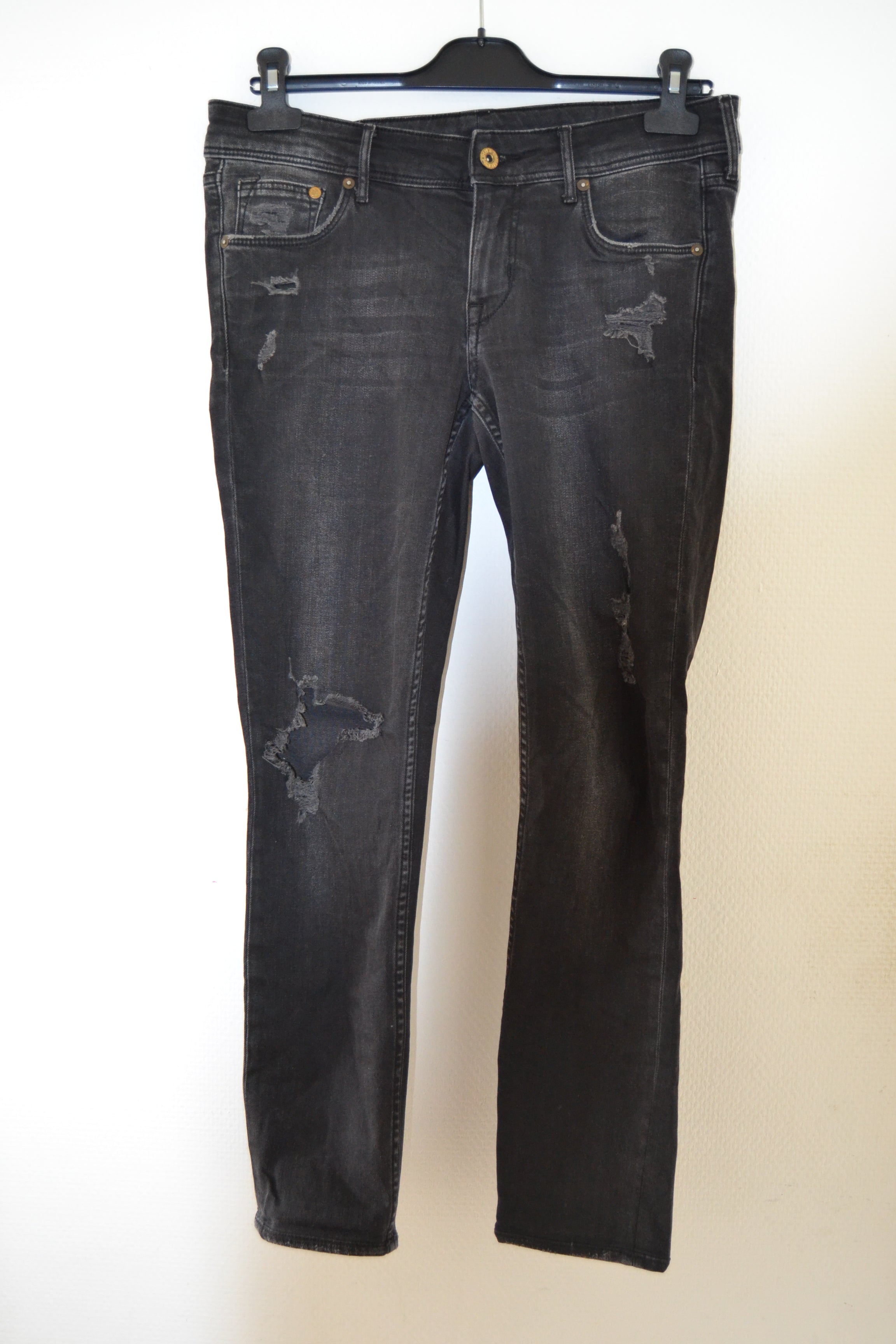 Jean Skinny Noir Déchiré – H&M