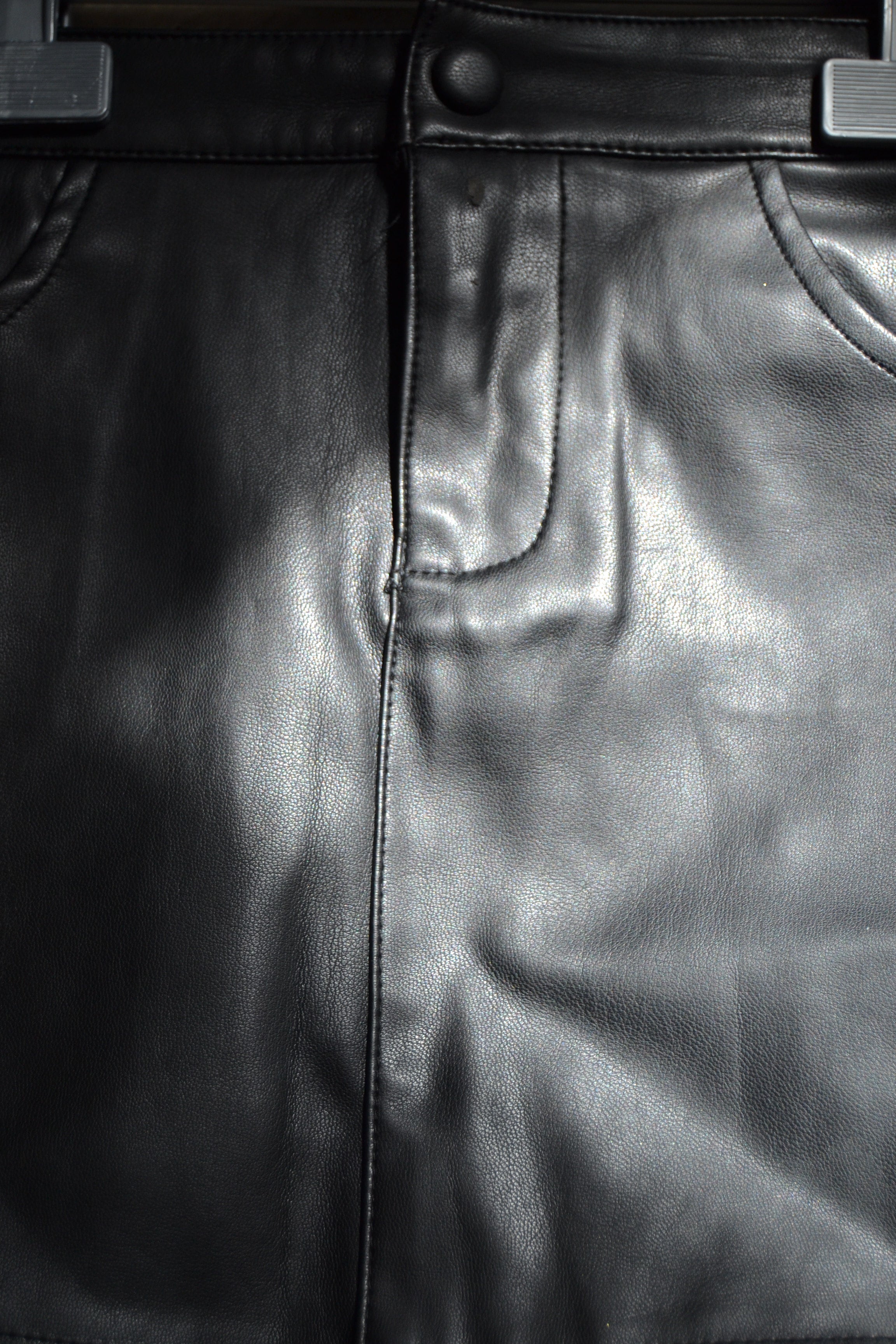 Jupe Simili Cuir Noir Fille 4 ans - Kiabi