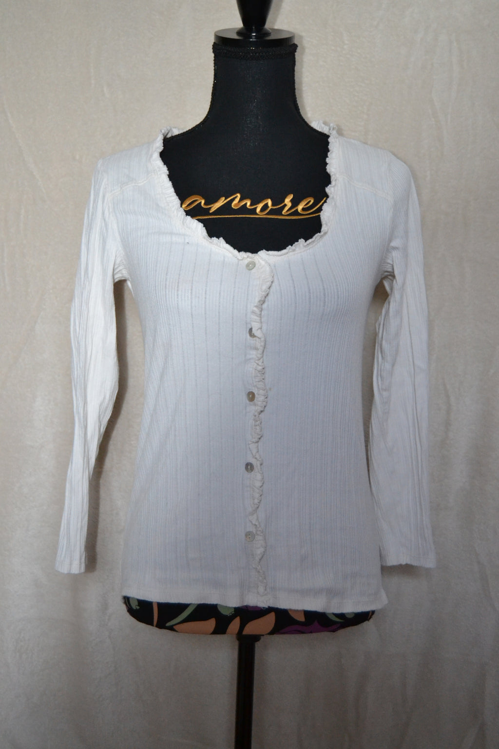 T-shirt Manches Longues Crème – Kiabi | Taille S