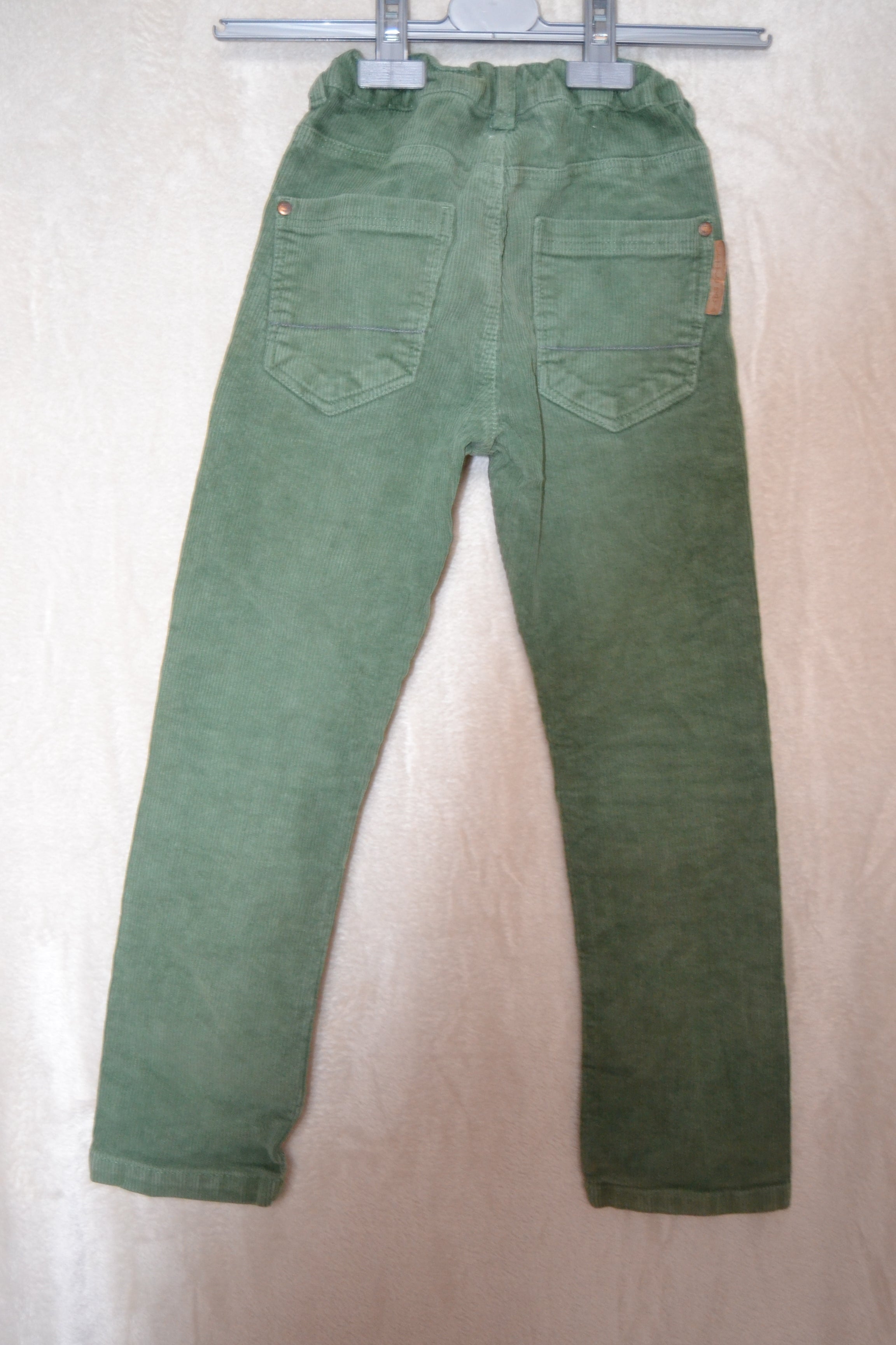 Pantalon Côtelé Vert Little Baby 9 ans – Skinny Fit