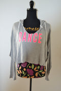 Pull Crop-Top "DANCE" Rose Fluo - Jennyfer - Taille S