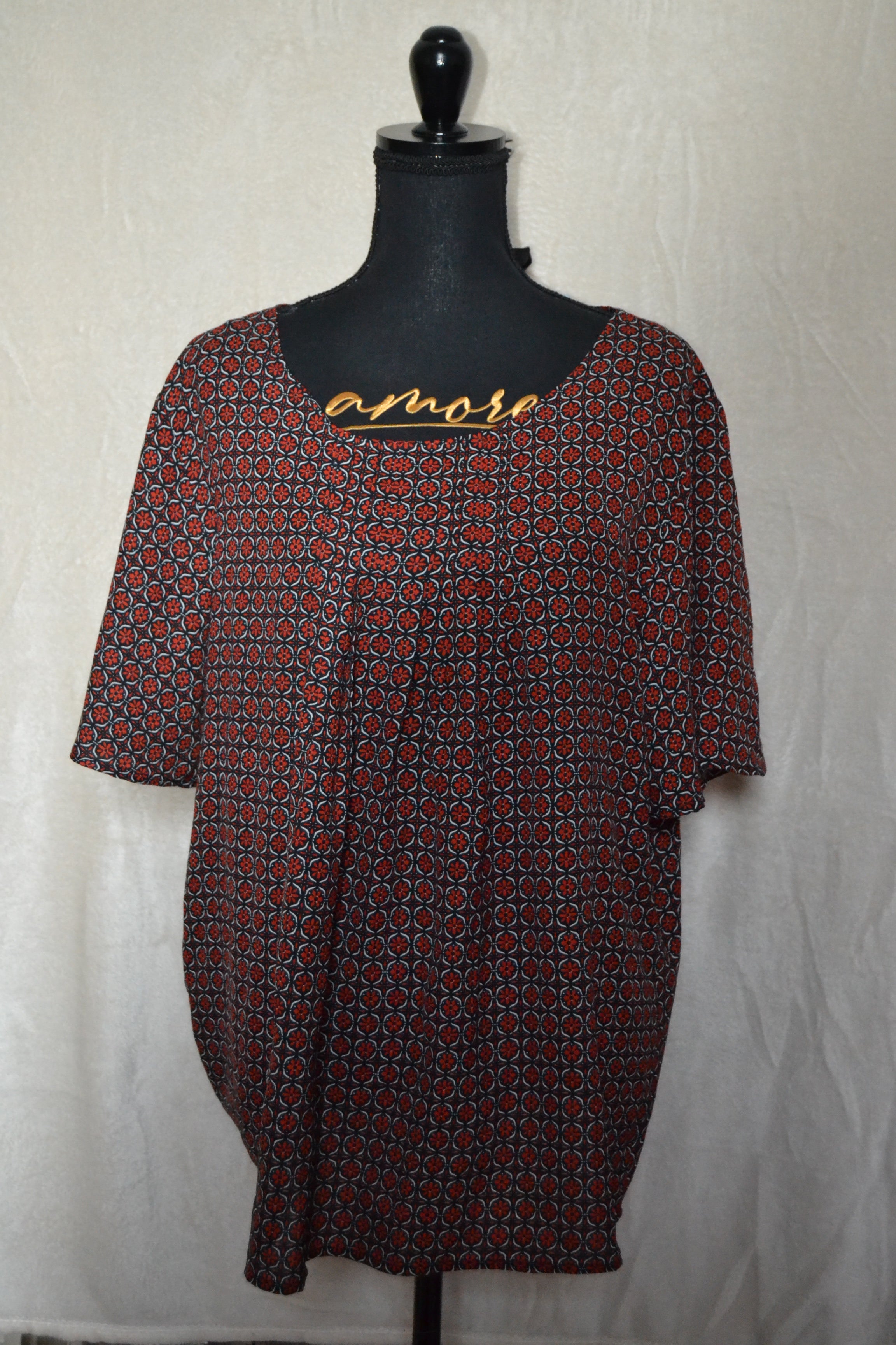 Blouse Manches Courtes – Blanche Porte | Taille XL