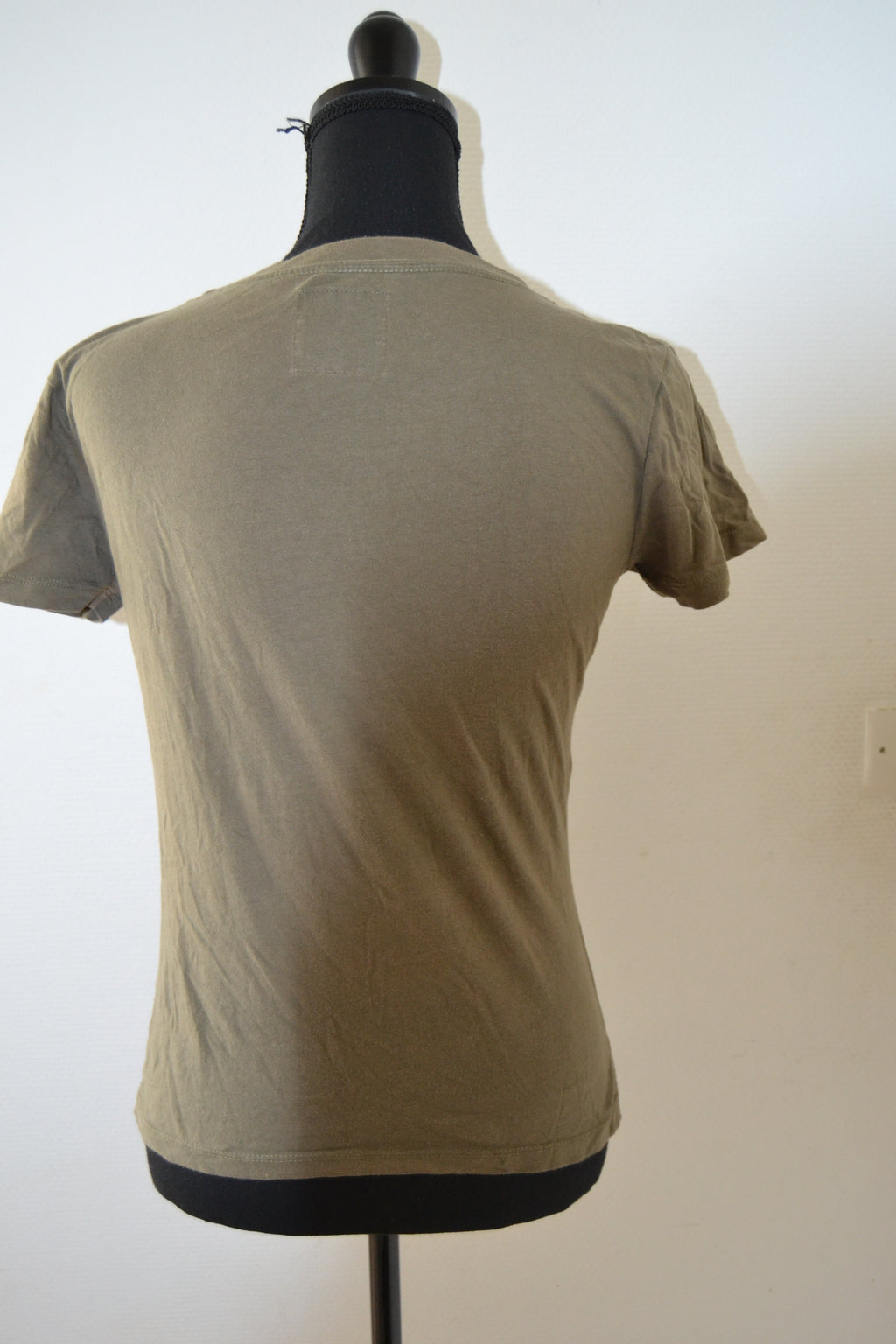 T-shirt Abercrombie & Fitch Kaki Logo A.Fitch 1892 – Taille L | Seconde Main