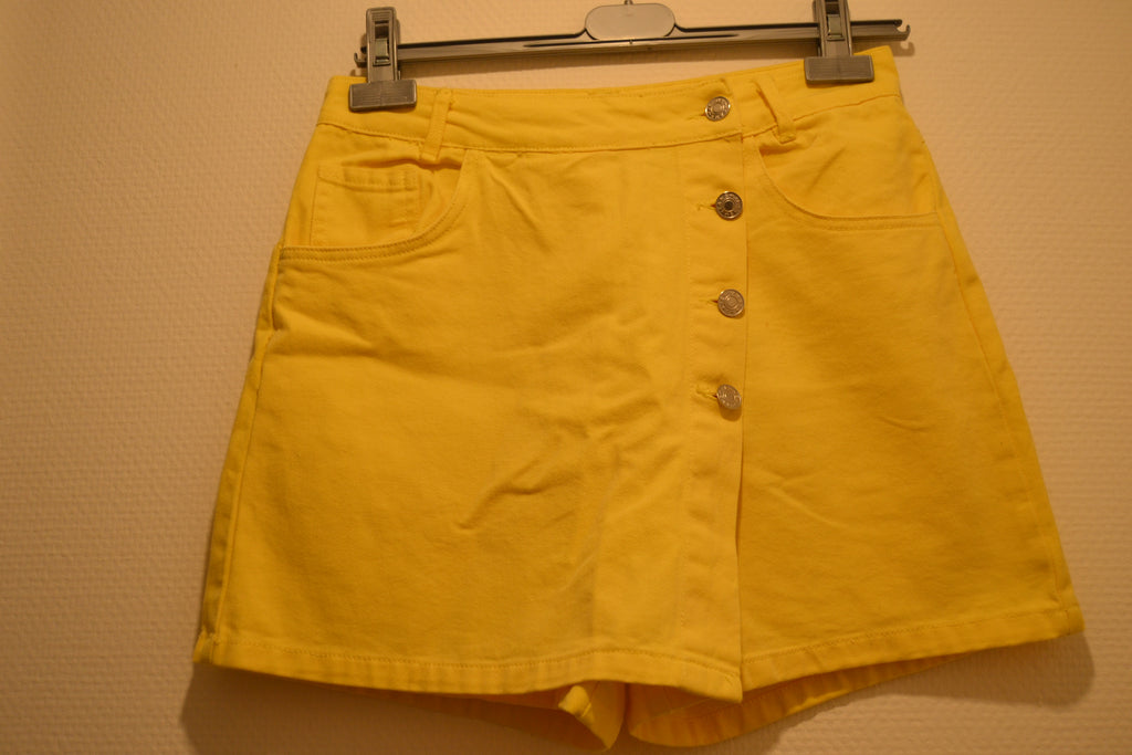 Jupe-short en jean jaune Daphnea Paris – Taille M