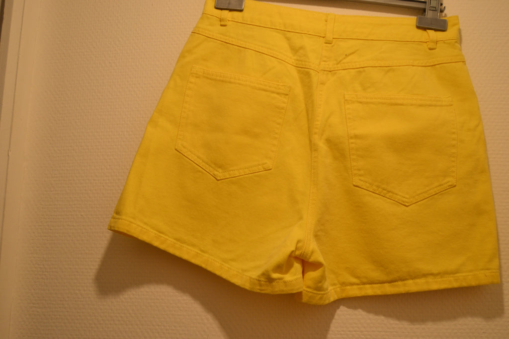 Jupe-short en jean jaune Daphnea Paris – Taille M
