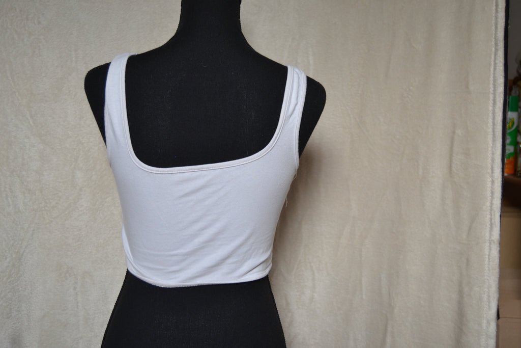 Crop top blanc femme taille M Shein