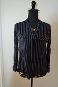 Chemise fluide à rayures Milas.91 – Taille 42 / XL – 100% Viscose