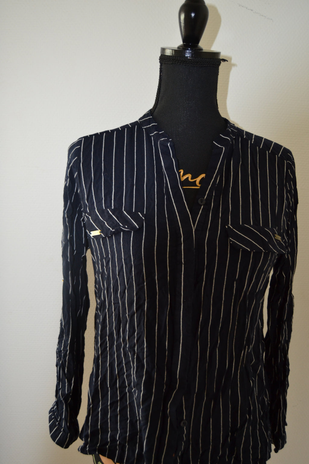 Chemise fluide à rayures Milas.91 – Taille 42 / XL – 100% Viscose