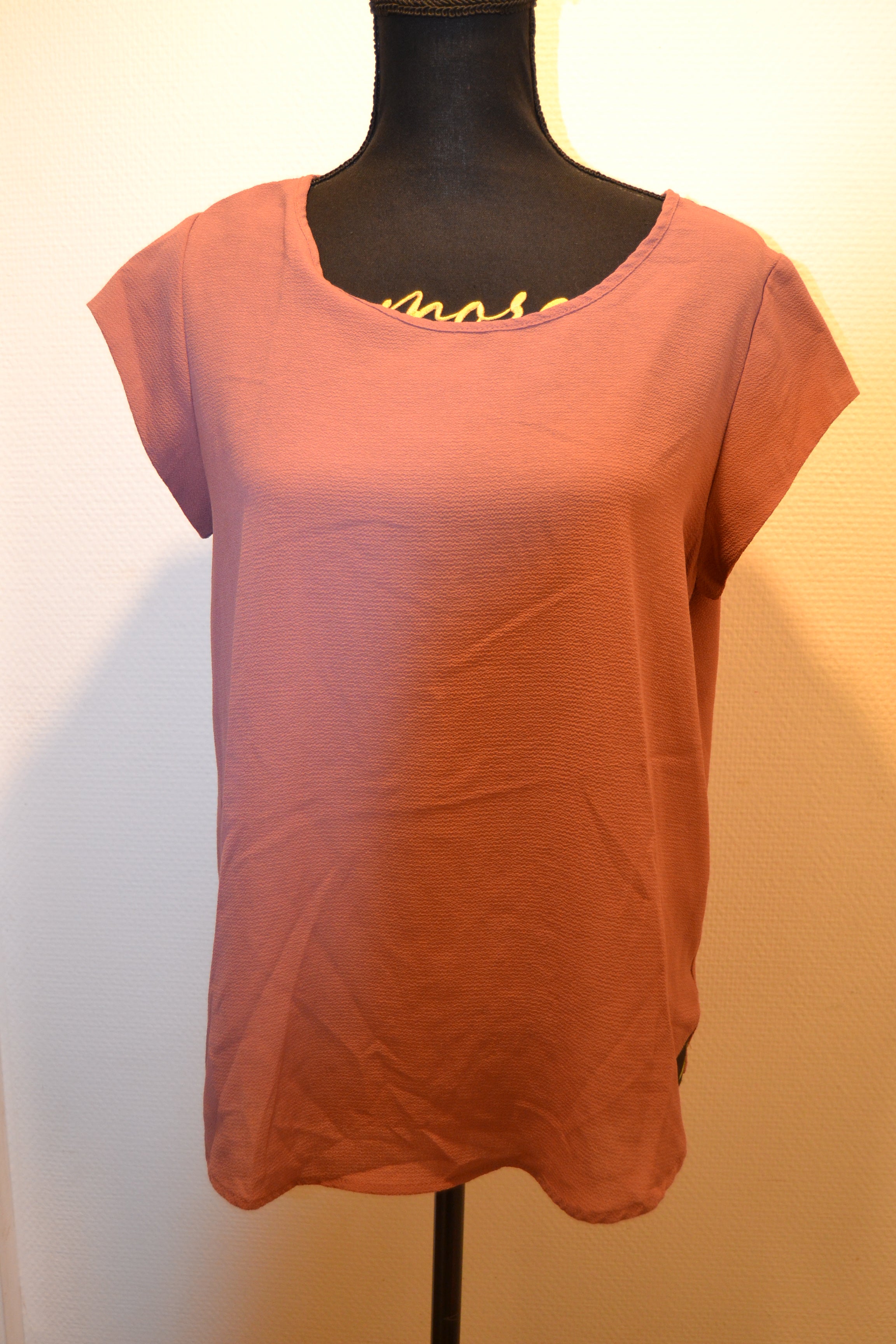 Top Fluide Mauve / Vieux Rose Zippé - Only (Taille 38)