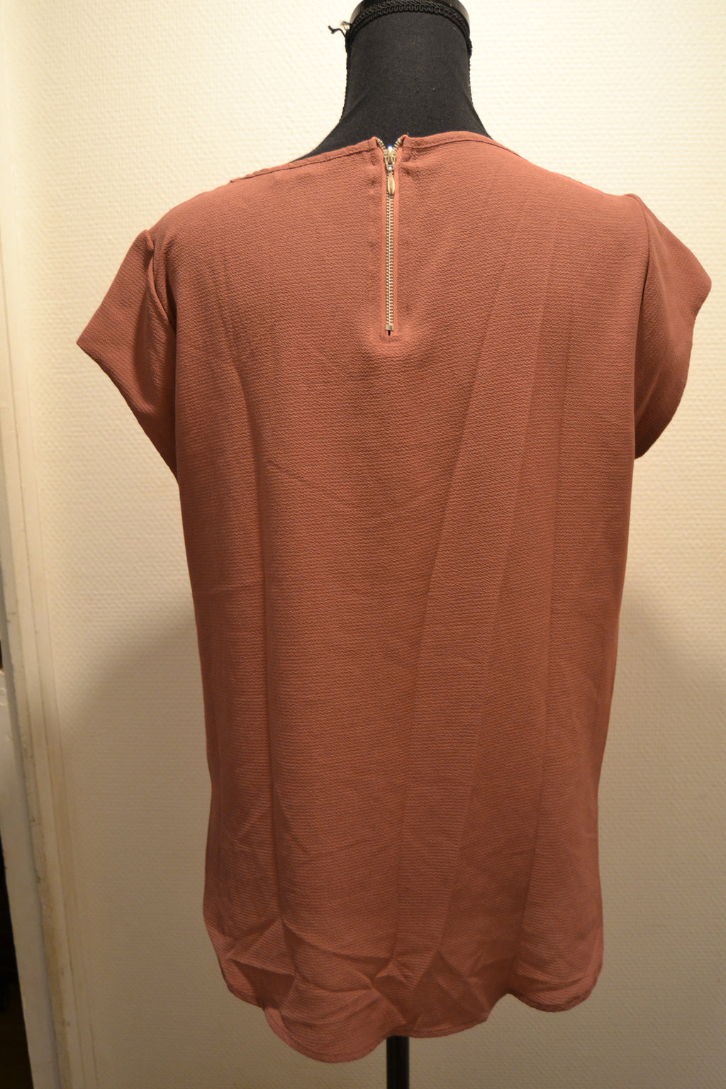Top Fluide Mauve / Vieux Rose Zippé - Only (Taille 38)