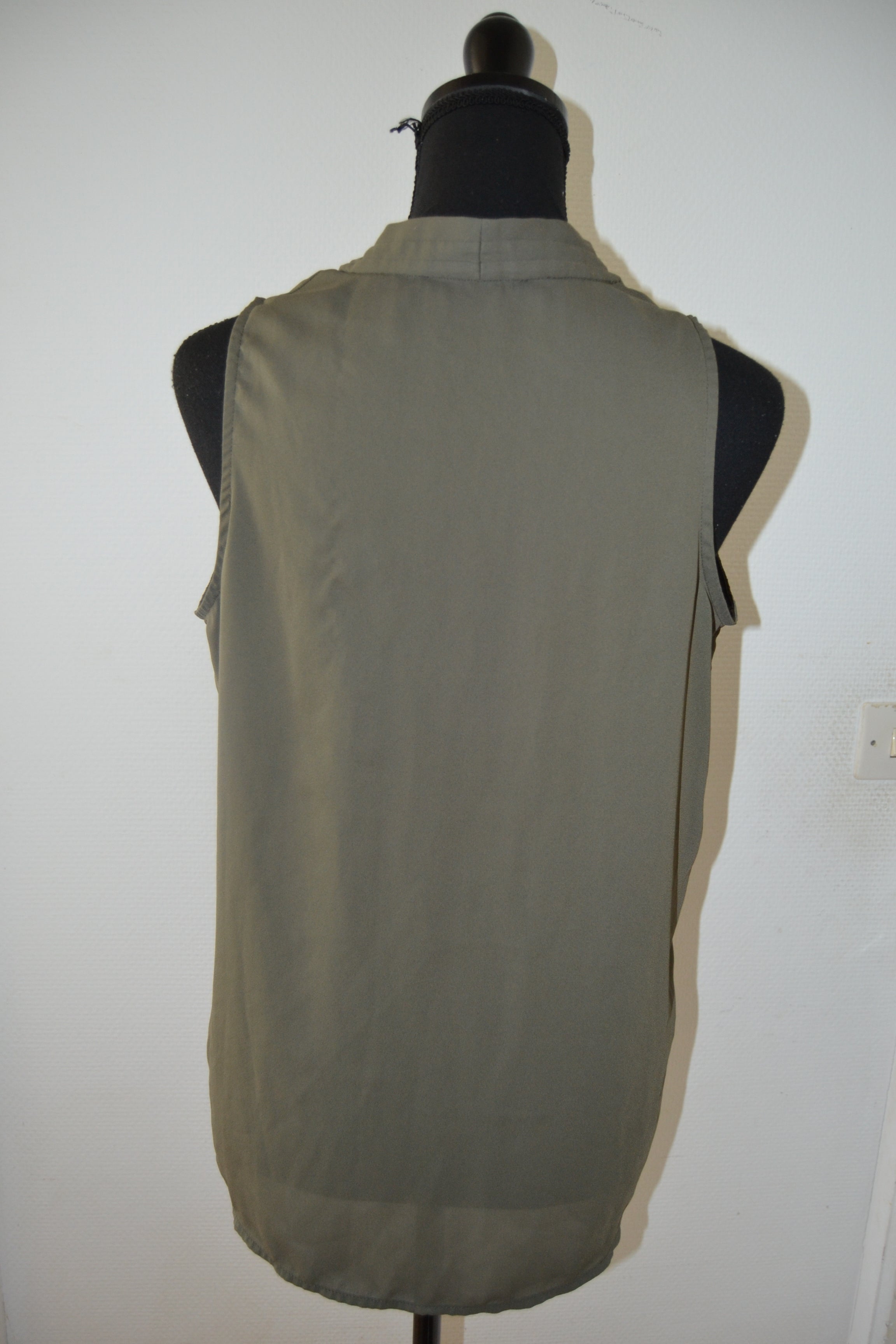 Débardeur fluide kaki / vert olive Atmosphere – Taille 40