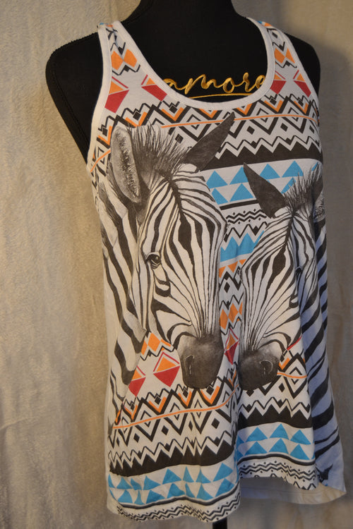 Débardeur Zébré Taille L