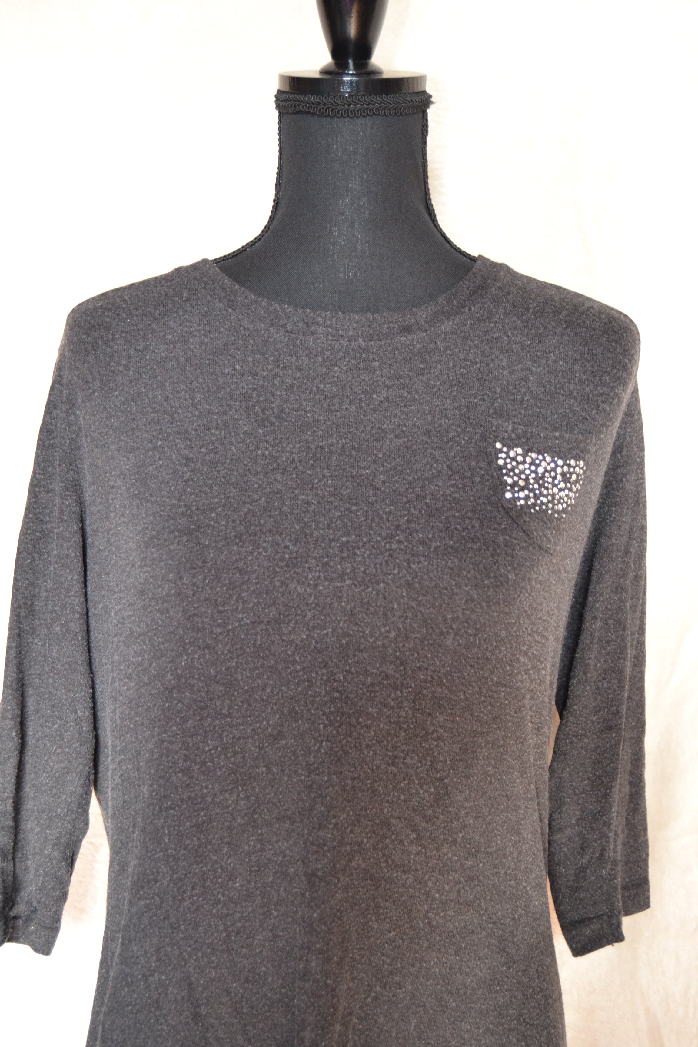 Pull Gris & Noir – Zamba | Taille 4