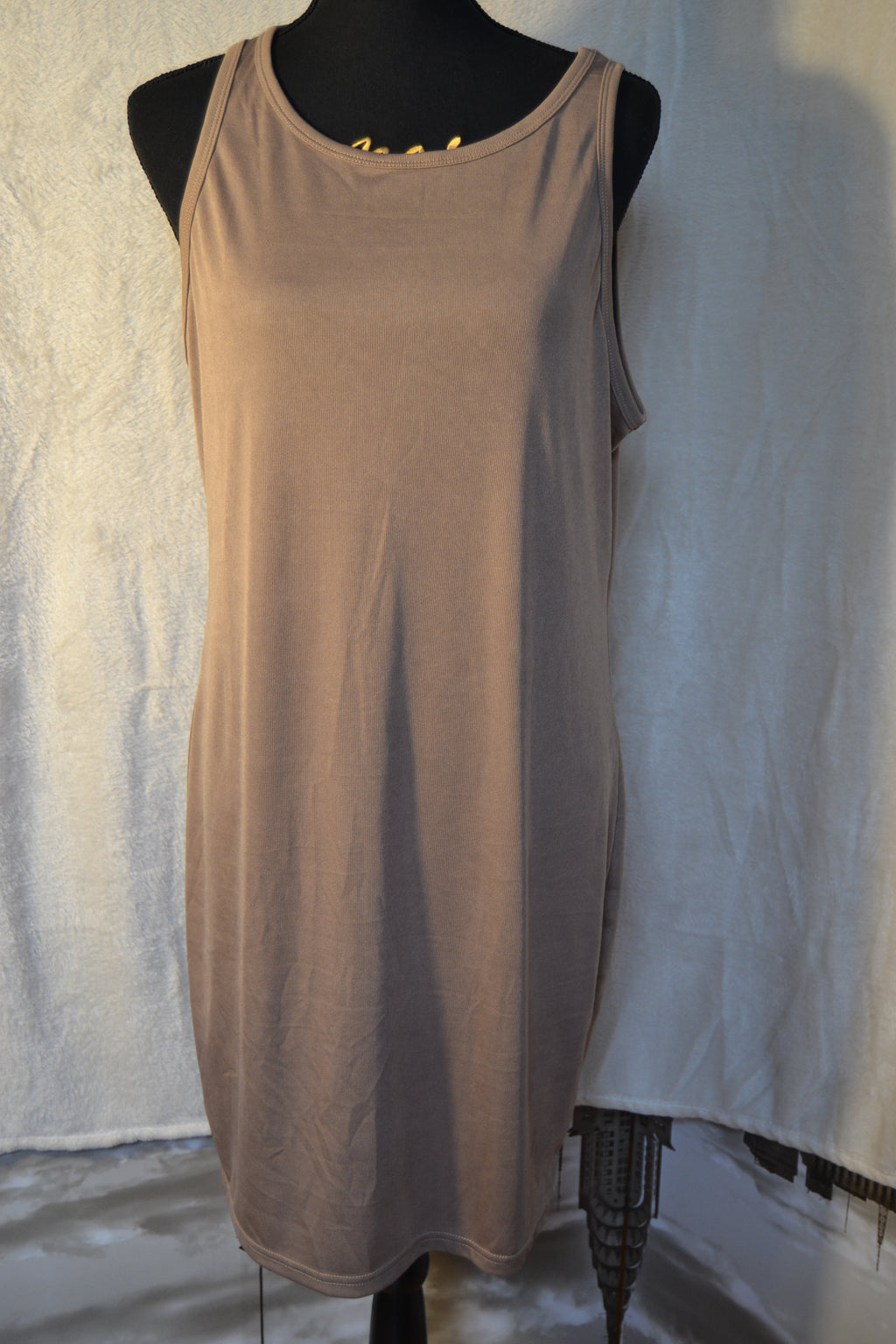 Robe marron grande taille 3XL Shein