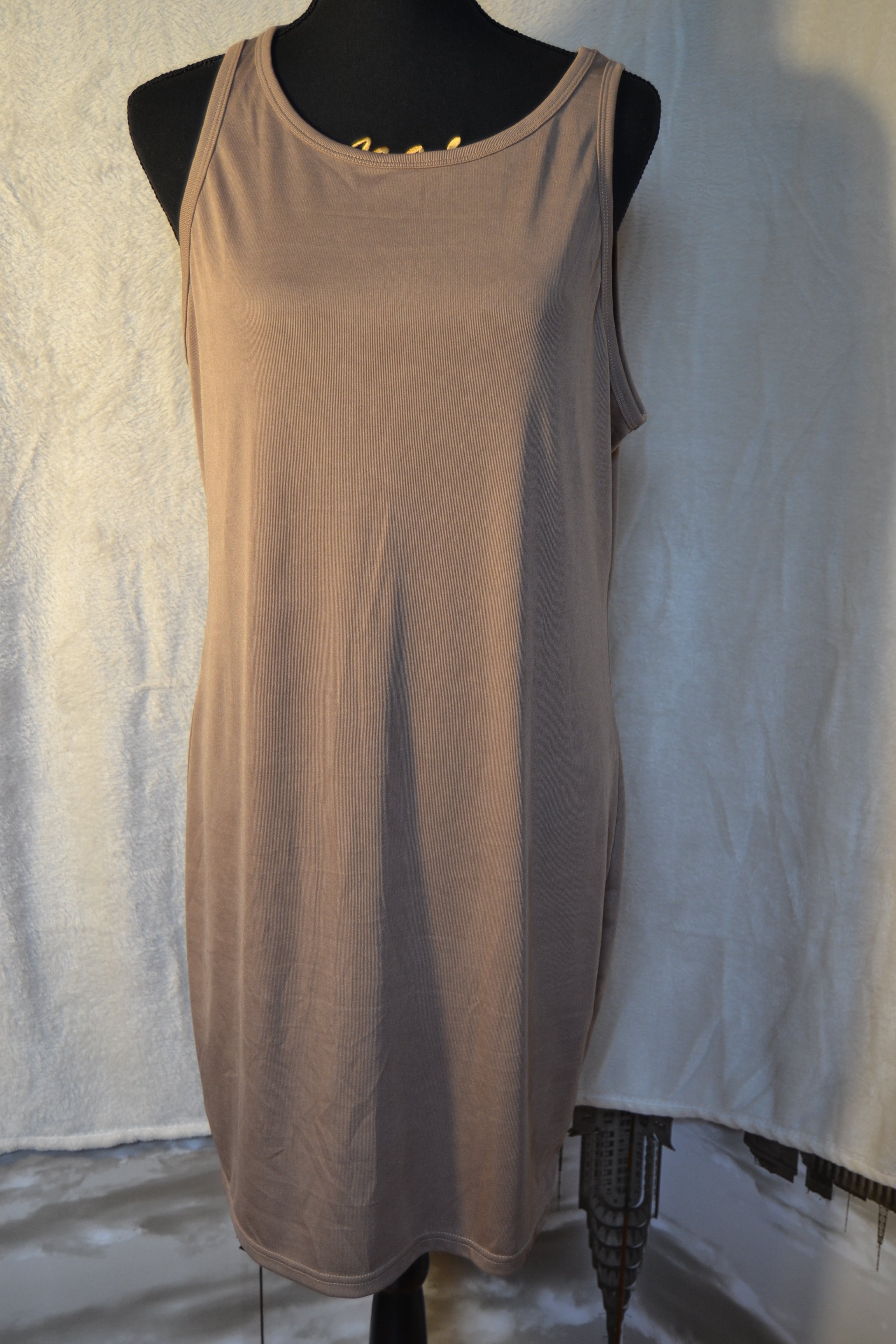 Robe marron grande taille 3XL Shein