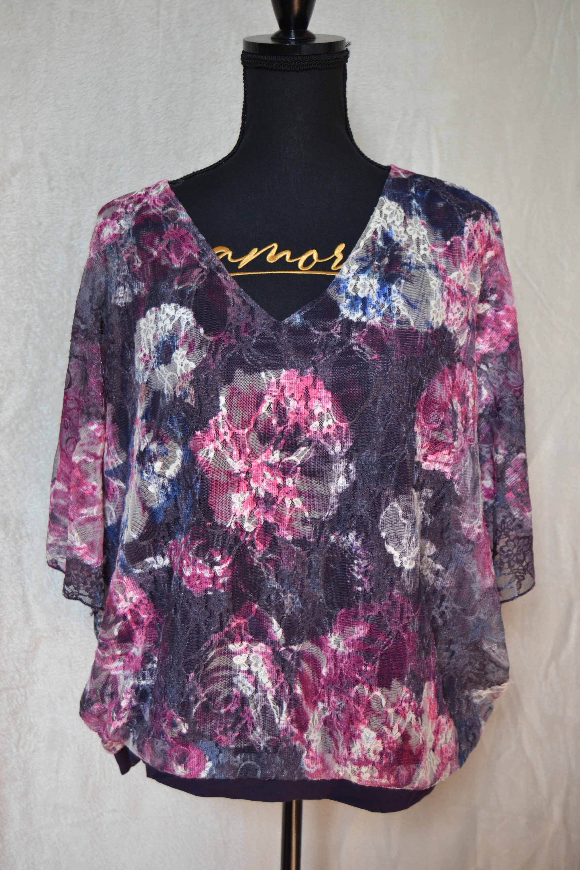 Blouse Femme Manches 3/4 AFIBEL – Taille 46