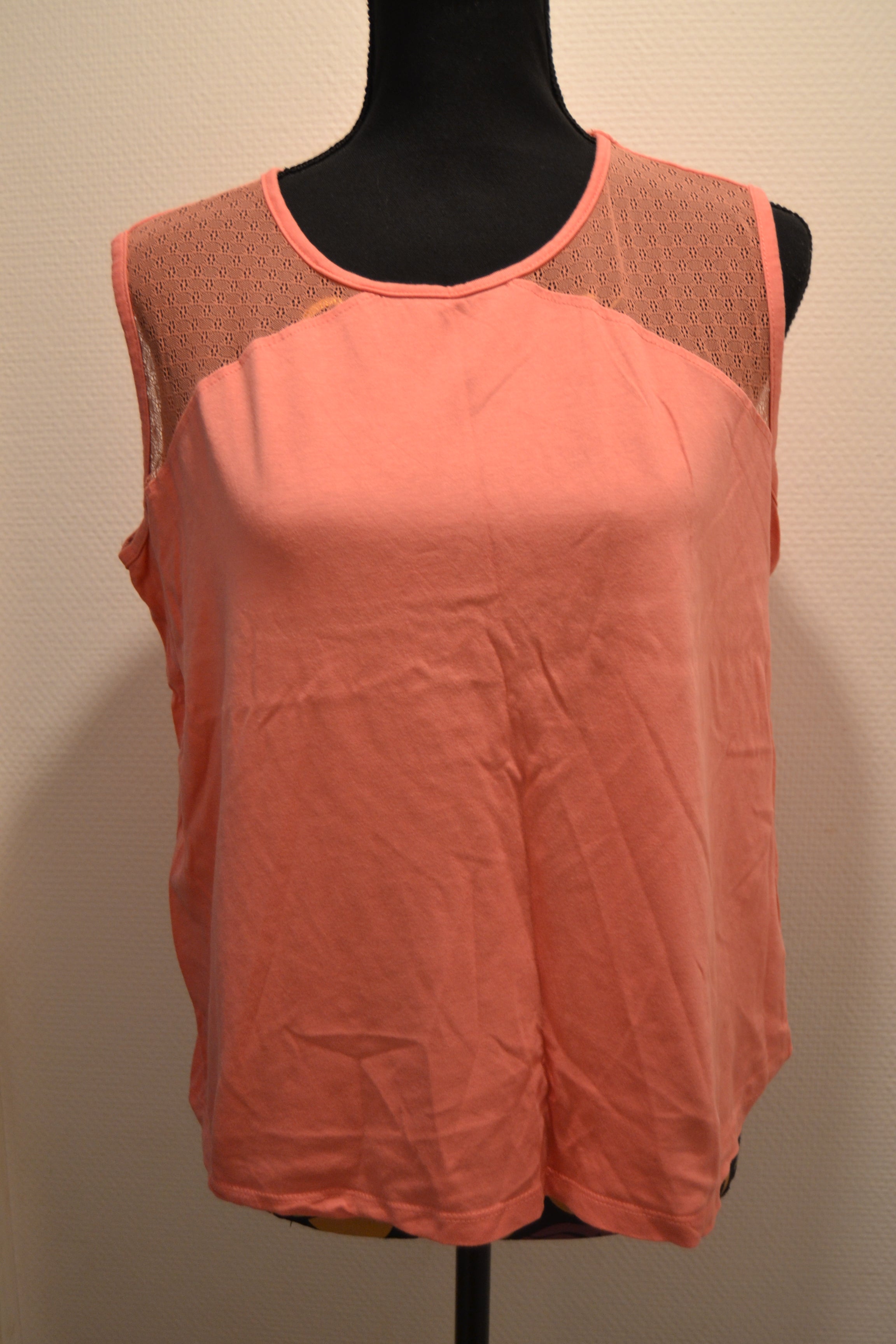 Débardeur Corail avec Empiècement Dentelle – Up2fashion (Taille L)