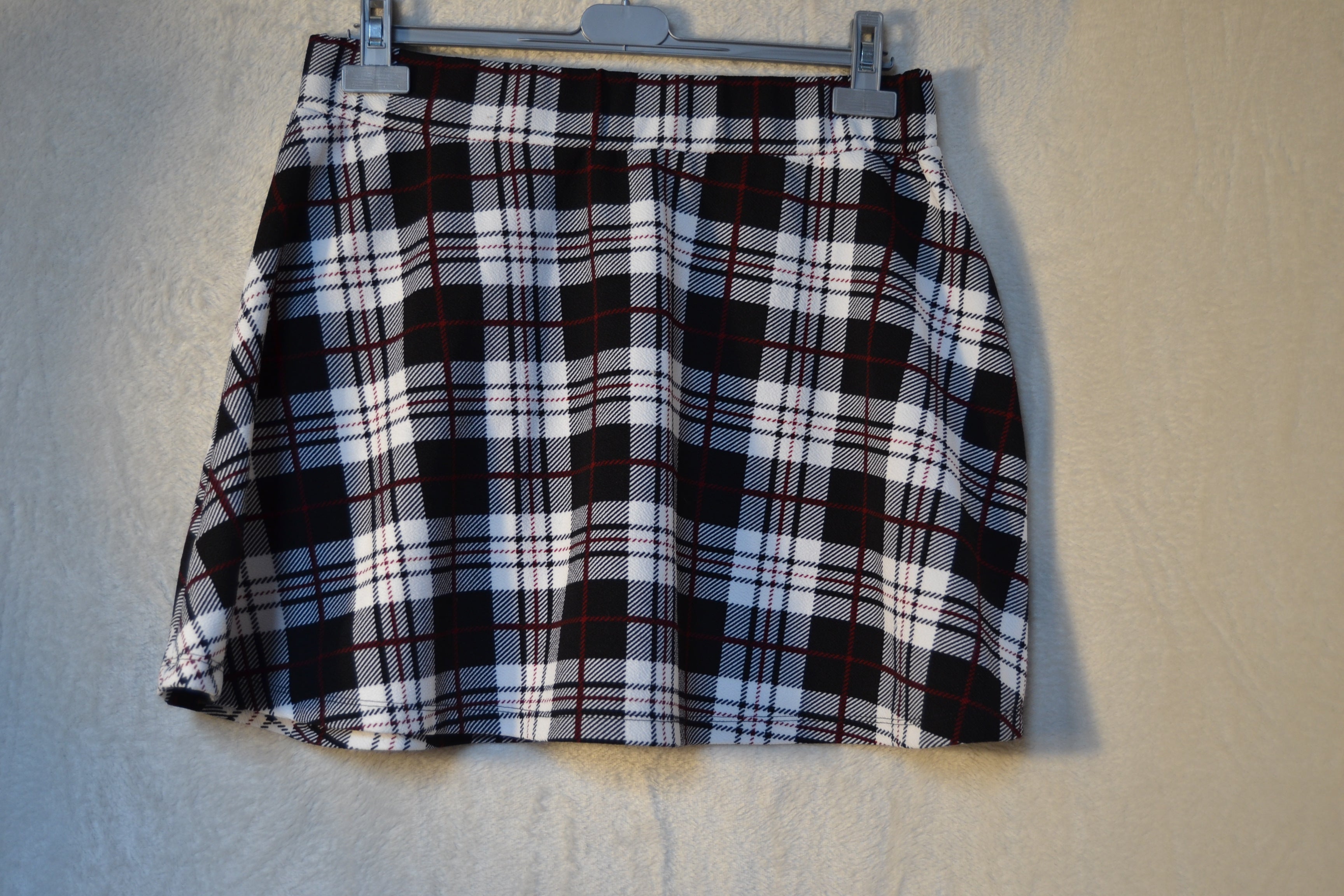 Jupe à carreaux femme taille XL Shein