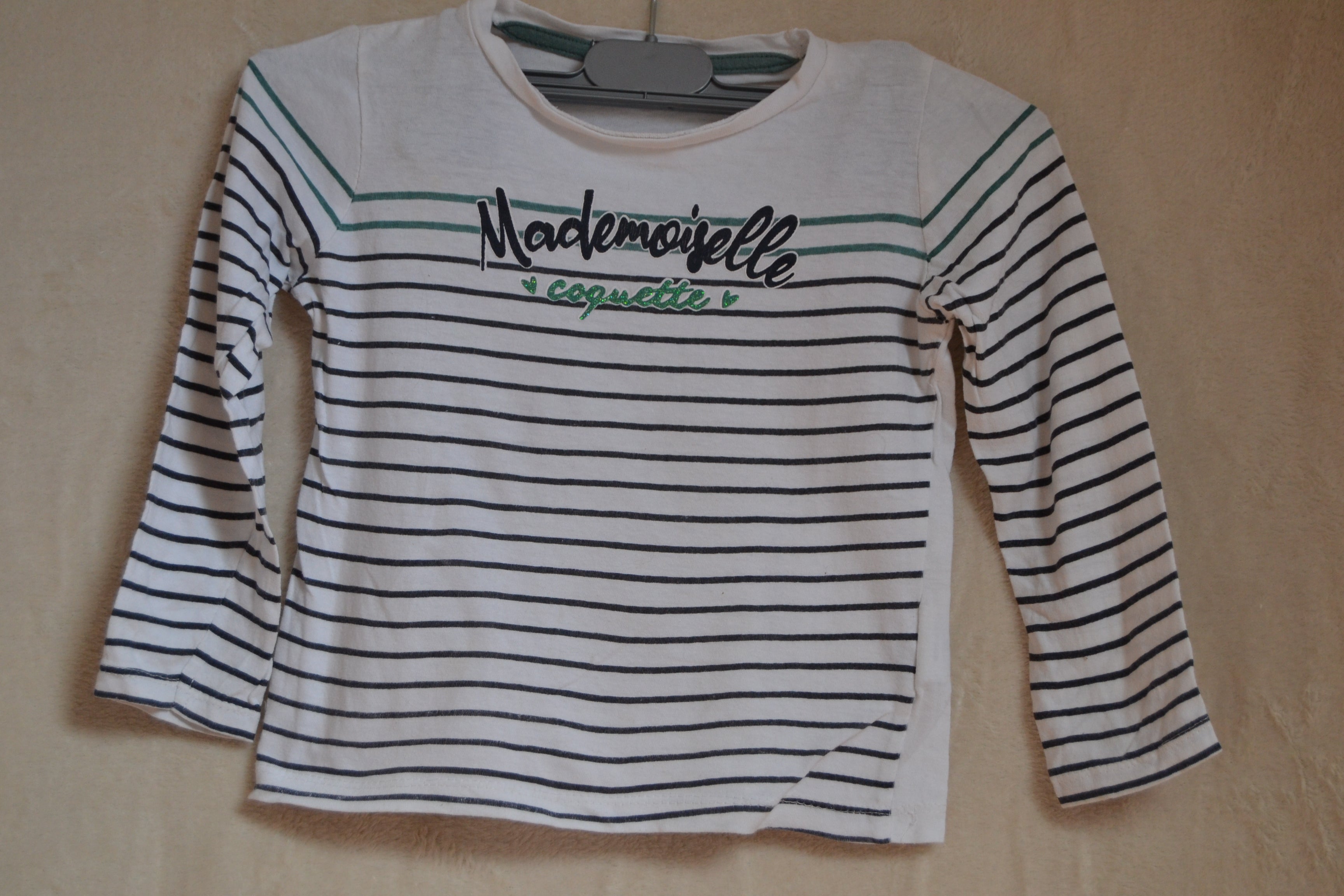 T-shirt Manches Longues "Mademoiselle Coquette" TQF - Taille 4 ans
