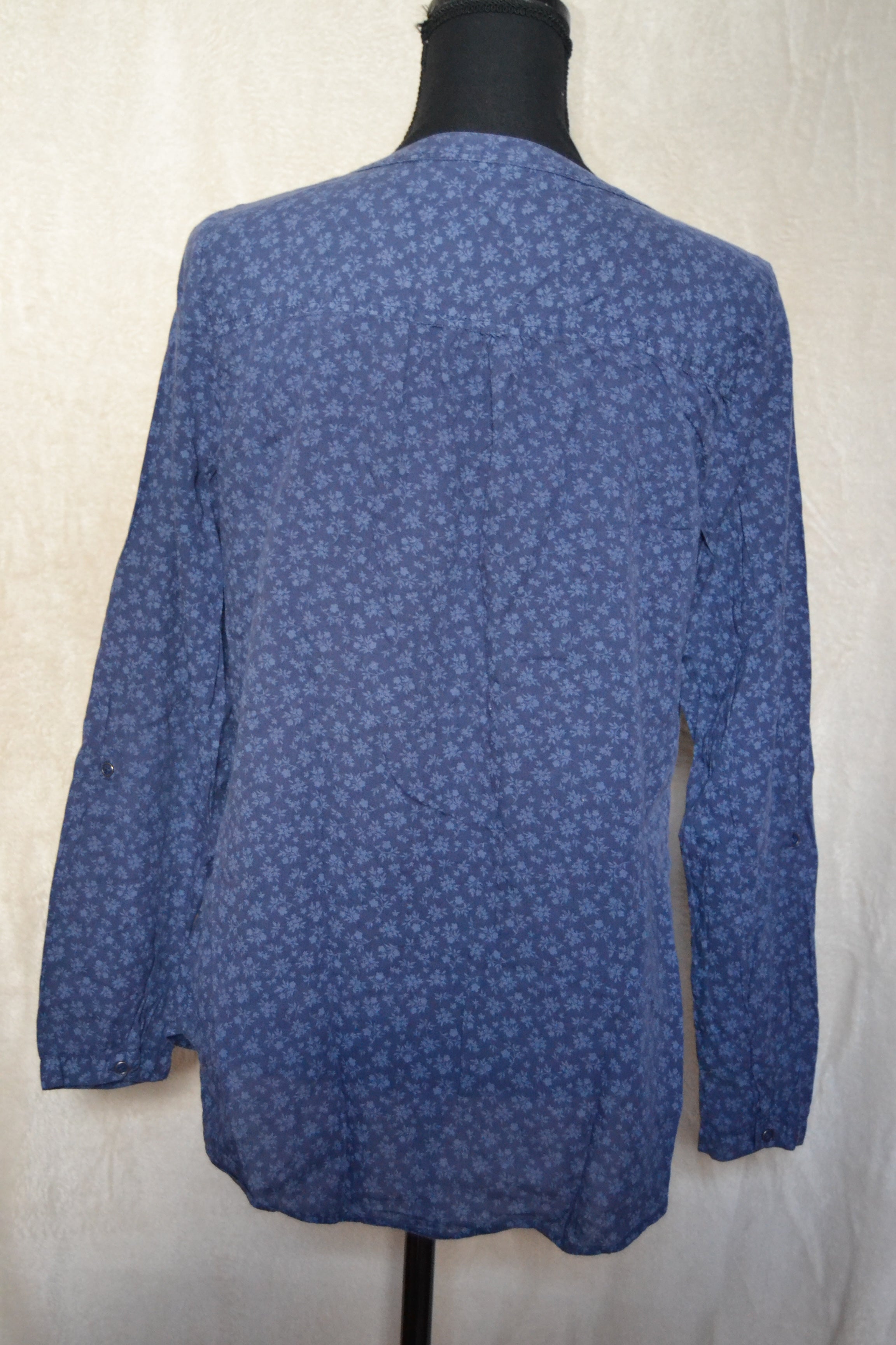 Chemise bleue à fleurs Camaïeu – Taille L
