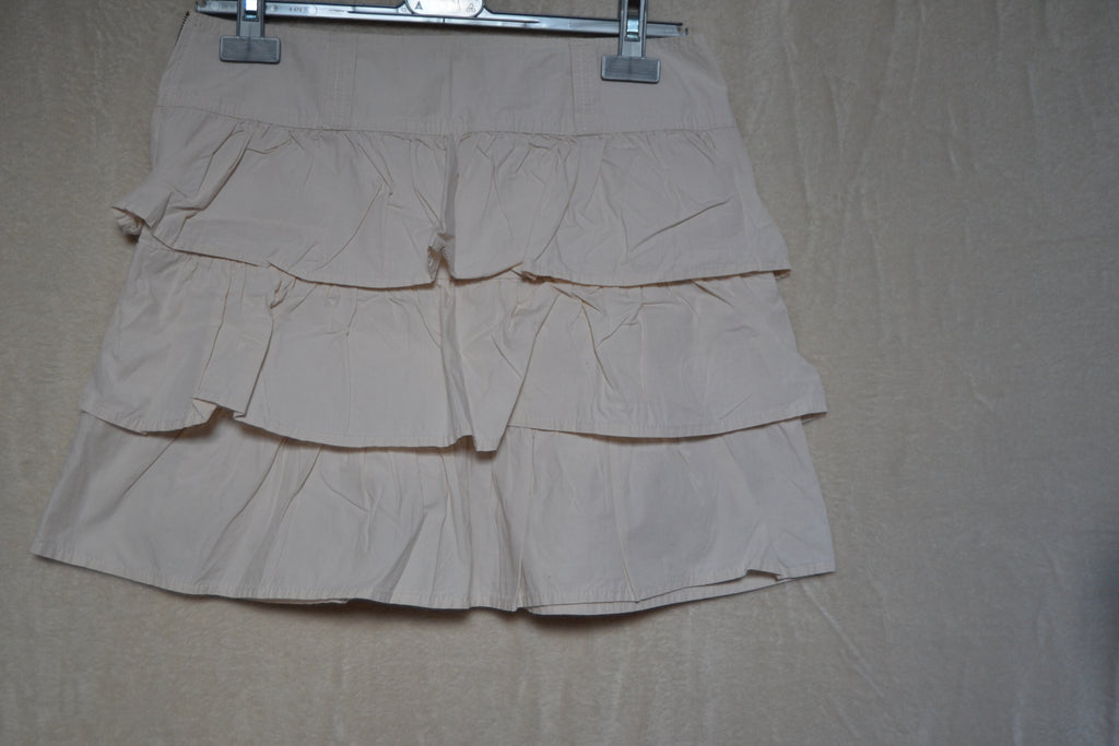 Jupe crème en coton Camaïeu – Taille 36