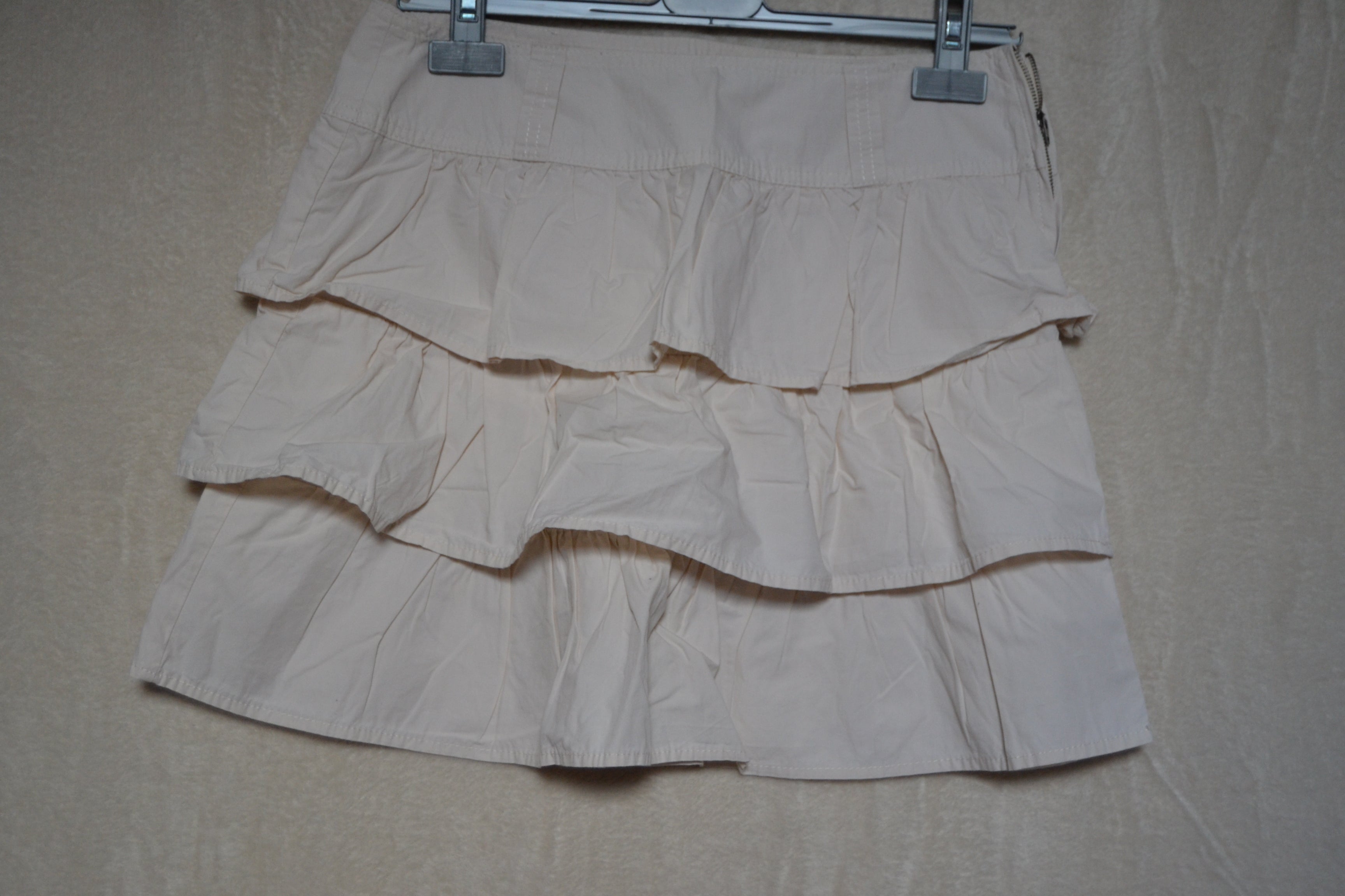 Jupe crème en coton Camaïeu – Taille 36