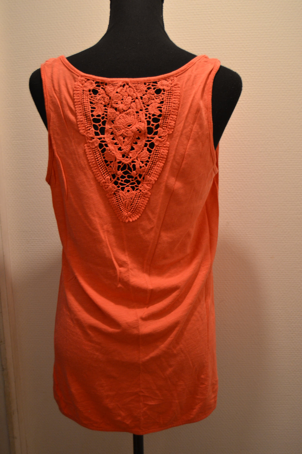 Débardeur Corail avec Dos en Dentelle - Camaïeu (Taille 38)