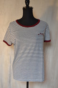 T-shirt rayé «It's all good baby» taille L Gémo