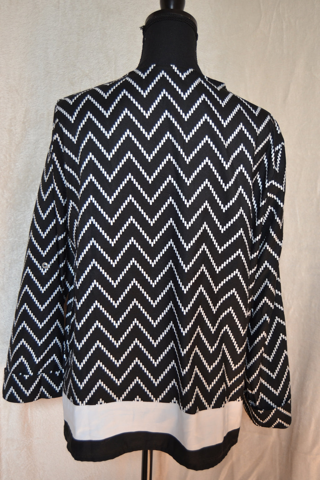 Blouse Femme Blancheporte – Noir & Blanc – Taille 46 – 100% Polyester