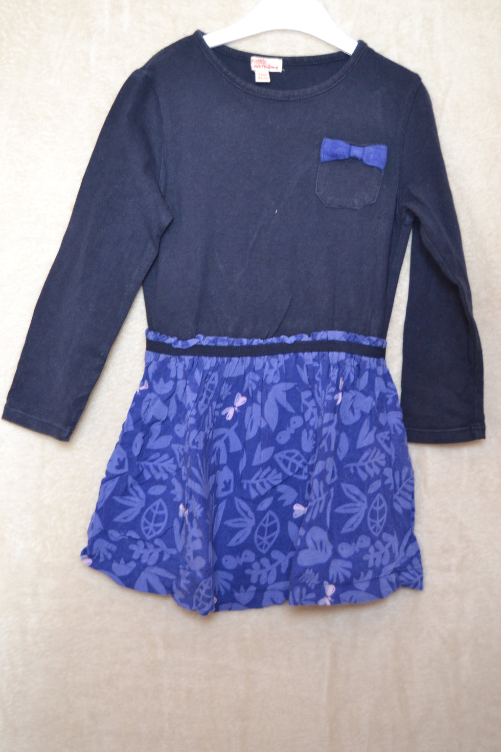 Robe bleue à motif Du Pareil au Même – 3 ans