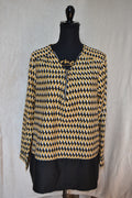 Blouse Femme Blancheporte – Jaune & Noir – Taille 46 – 100% Polyester
