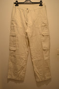 Pantalon Cargo en lin blanc/crème Esmara – Taille 42
