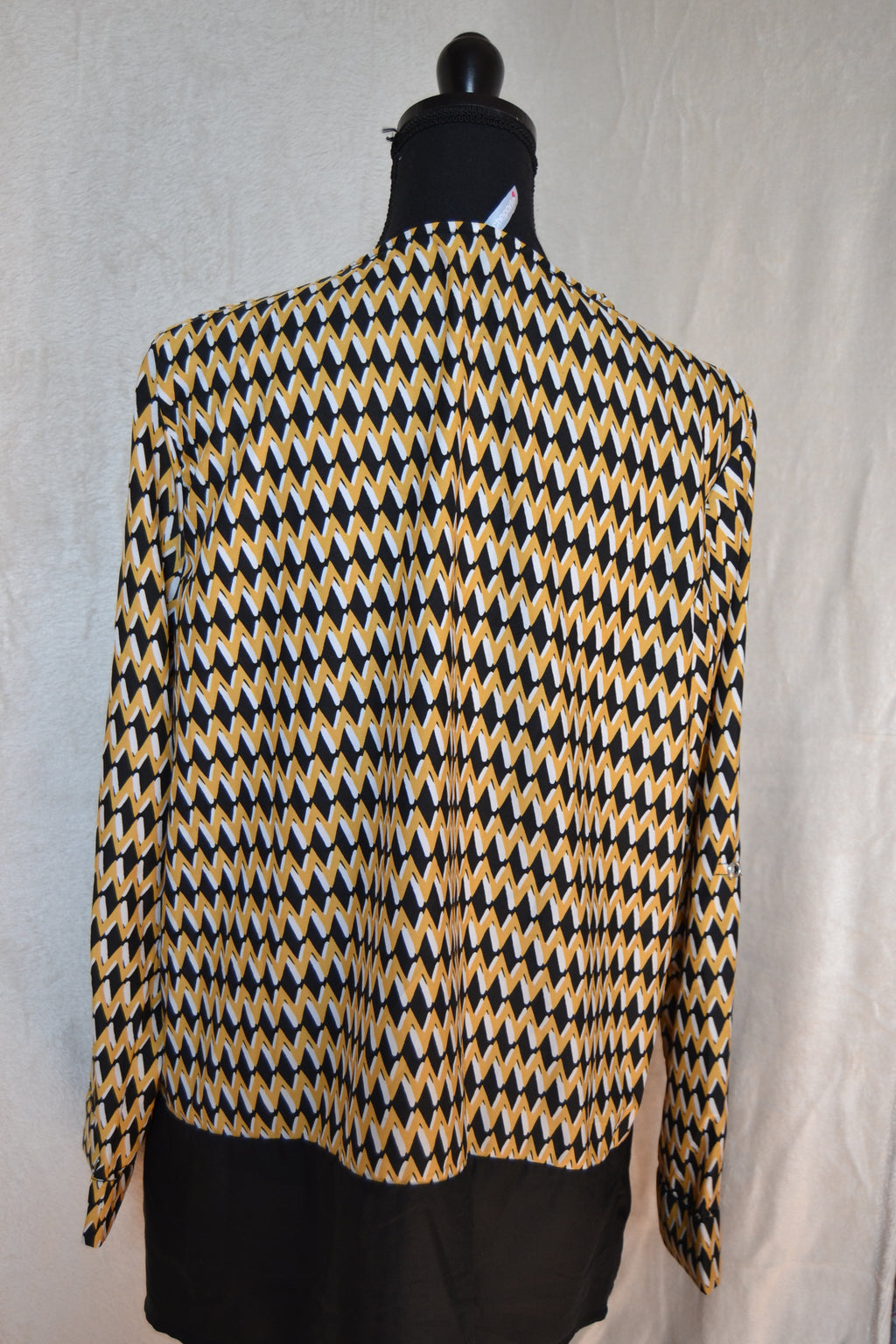 Blouse Femme Blancheporte – Jaune & Noir – Taille 46 – 100% Polyester