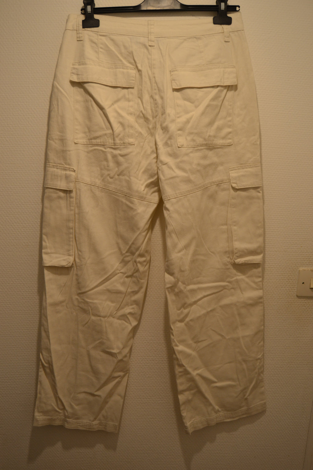 Pantalon Cargo en lin blanc/crème Esmara – Taille 42