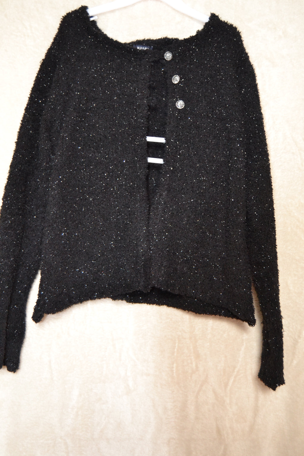 Veste Noire à Boutons – Kiabi | 8 ans