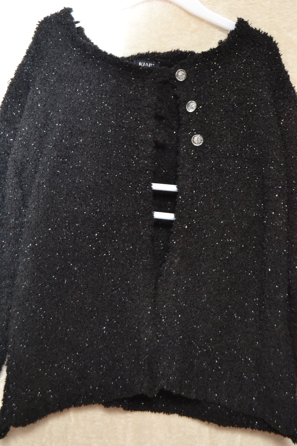Veste Noire à Boutons – Kiabi | 8 ans