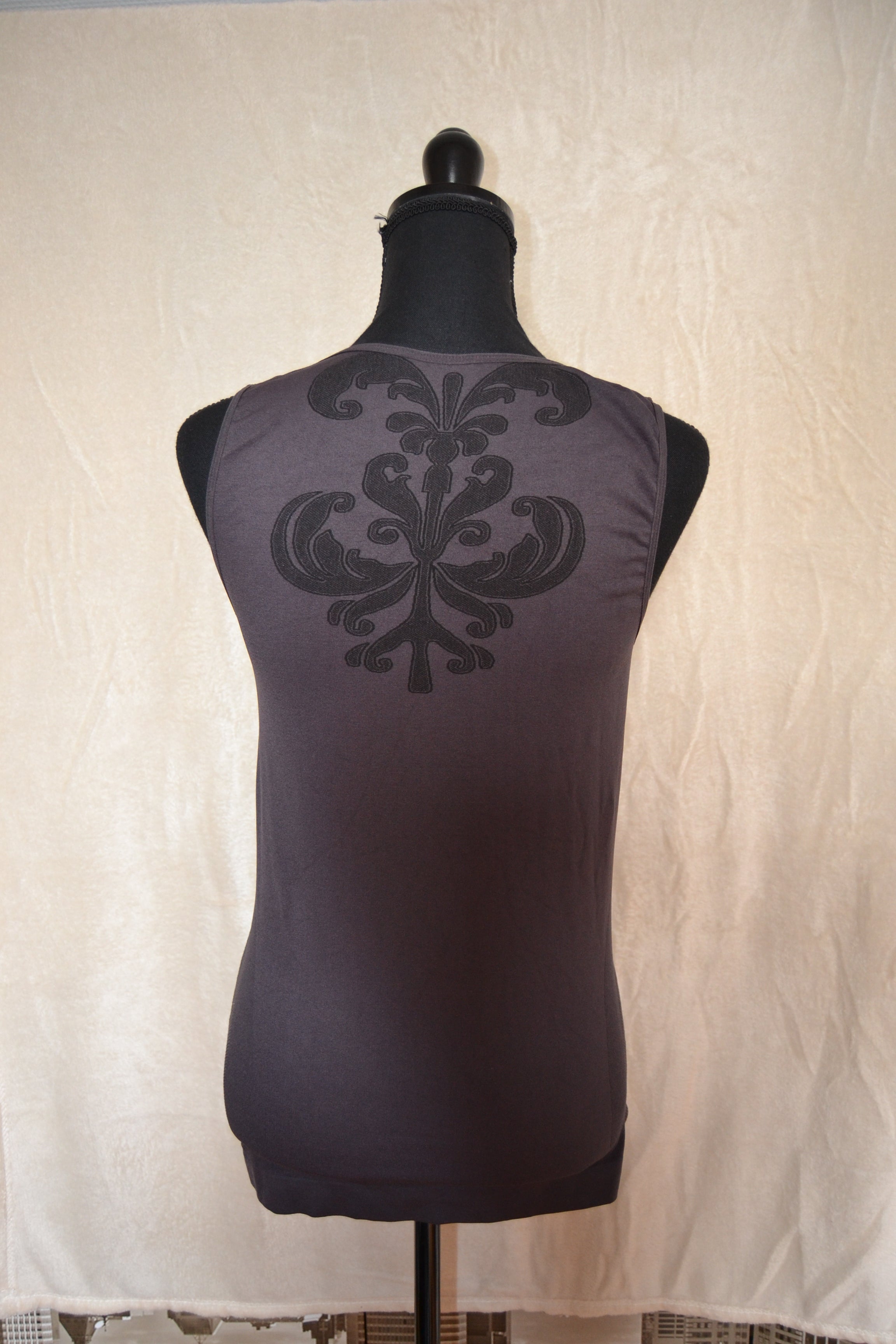 Débardeur de Sport Gris & Noir – Taille L